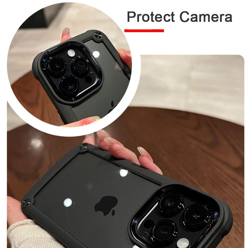 Heavy Duty Shockproof Soft Bumper Hard Cover Clear Phone Case for iphone 16 15 14 13 12 11 Pro Max Plus X XS XR 7 8 SE Cases