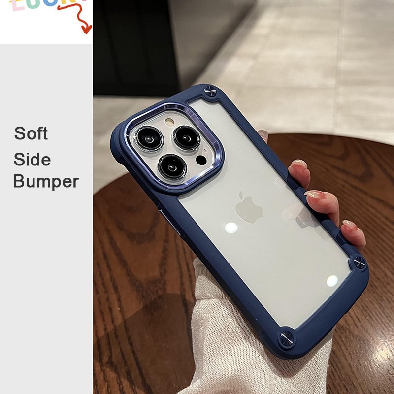 Heavy Duty Shockproof Soft Bumper Hard Cover Clear Phone Case for iphone 16 15 14 13 12 11 Pro Max Plus X XS XR 7 8 SE Cases