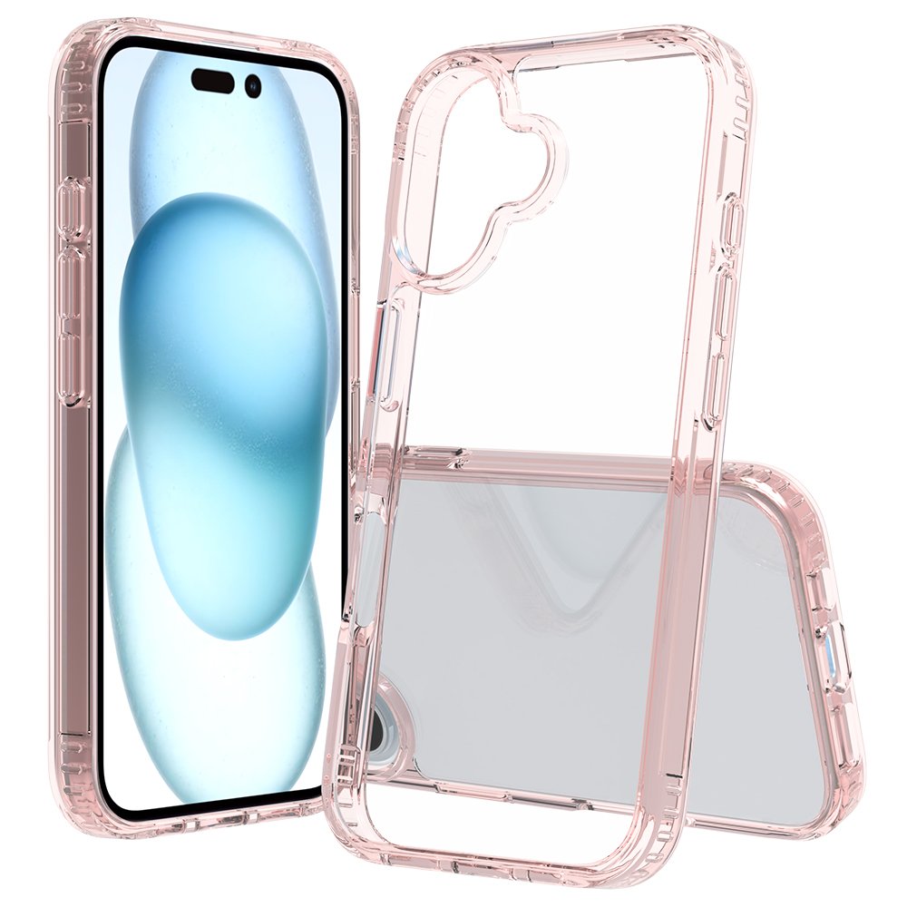 Hot selling 2.0MM Thickness Clear TPU Acrylic Shockproof Mobile Phone Case For Iphone 16 Anti-Yellowing Transparent Back Cover