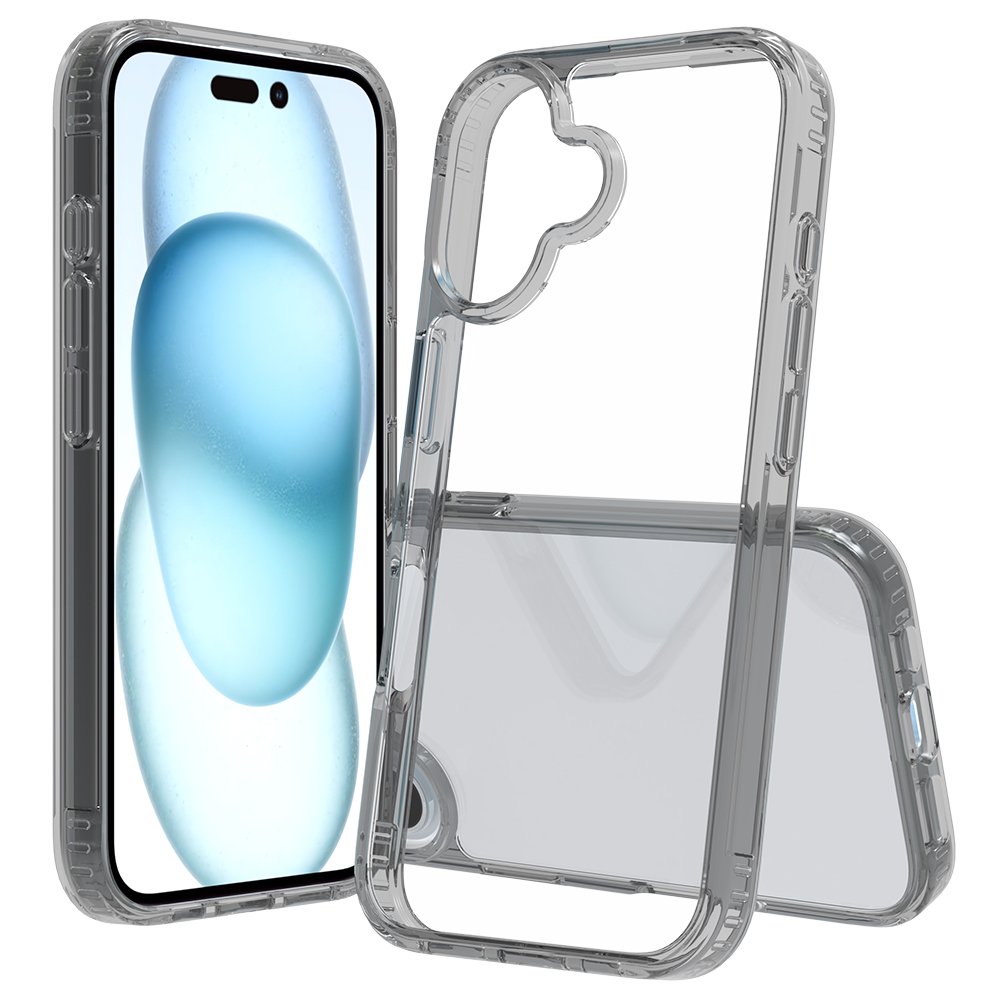 Hot selling 2.0MM Thickness Clear TPU Acrylic Shockproof Mobile Phone Case For Iphone 16 Anti-Yellowing Transparent Back Cover