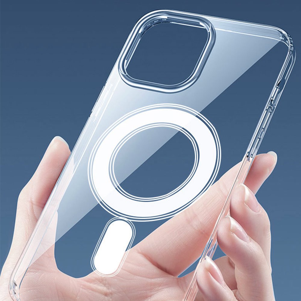 PC Magnetic Covers Slim Hard Clear Drop-resistant Mobile Phone Case For iPhone 11 12 13 14 15 Pro Max Plus