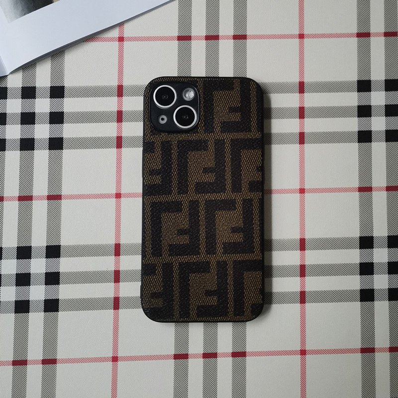 Luxury fashion brand shockproof Letter F Leather Phone case for iphone 16 15 14 13 12 11 plus/pro/pro max