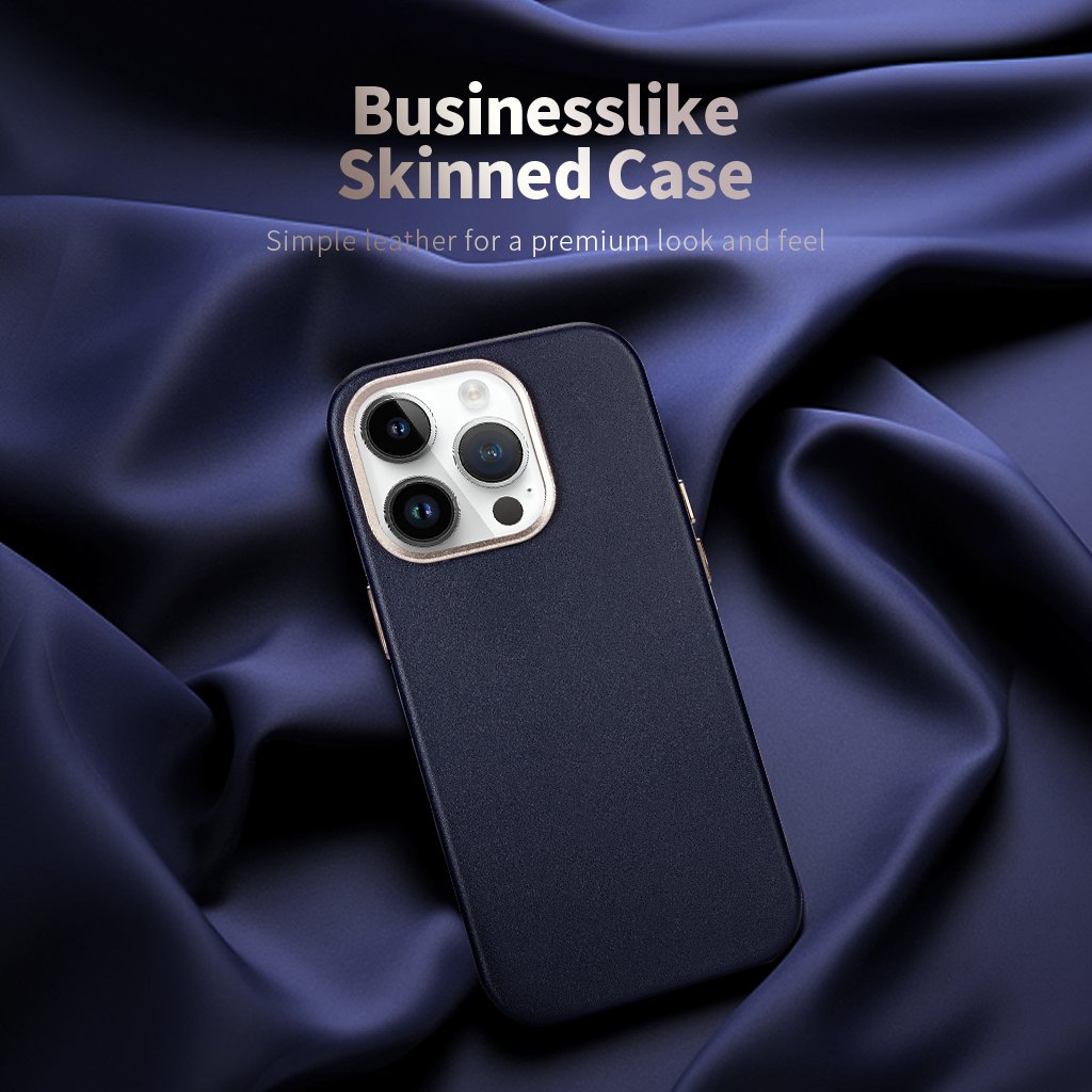 Full Wrap PU Leather Mobile Phone Case For iPhone 15 Pro Max Shockproof Magnetic Wireless Charging PU Leather Phone Cover