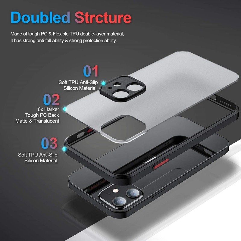 New Shockproof Matte Luxury Mobile Phone Bags Phone Cases For iPhone 16 15 14 13 12 11 Pro Max XS 7 8 Plus SE Mini Phone Case