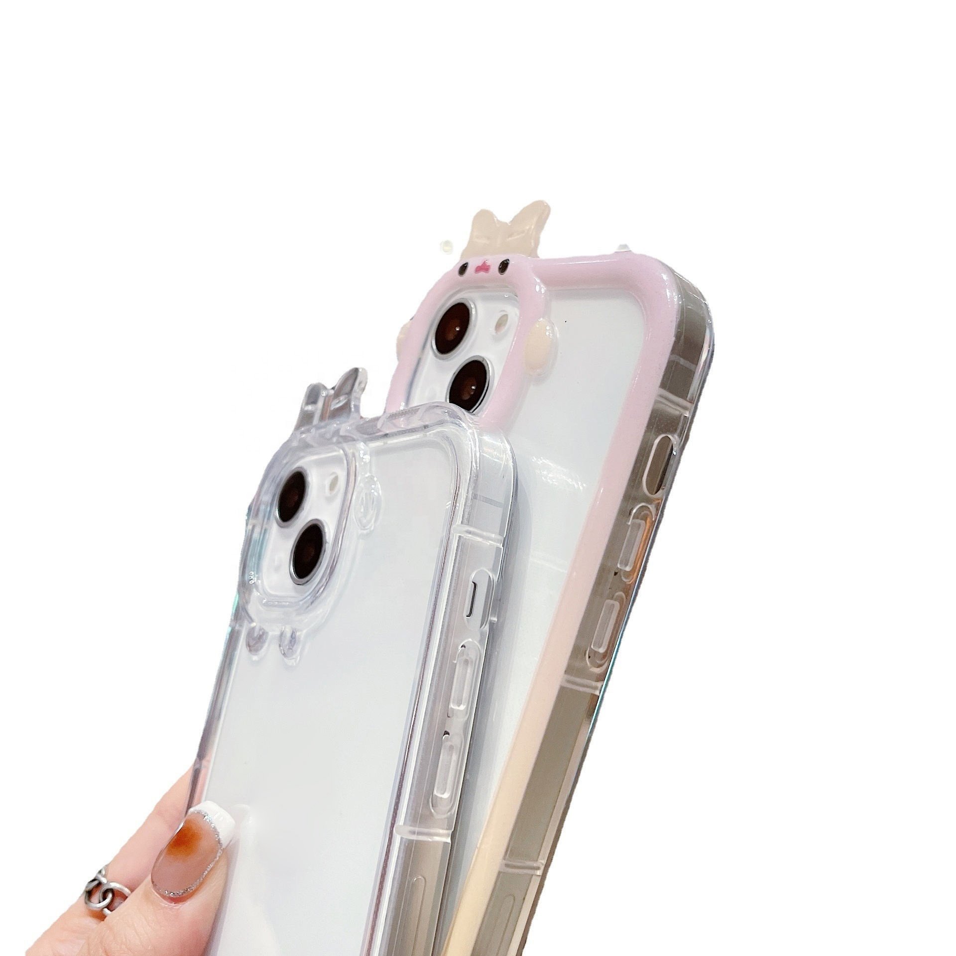 Wholesale Cheap Mini Monster Two-Tone Gradient TPU Phone Case For Iphone 14 13