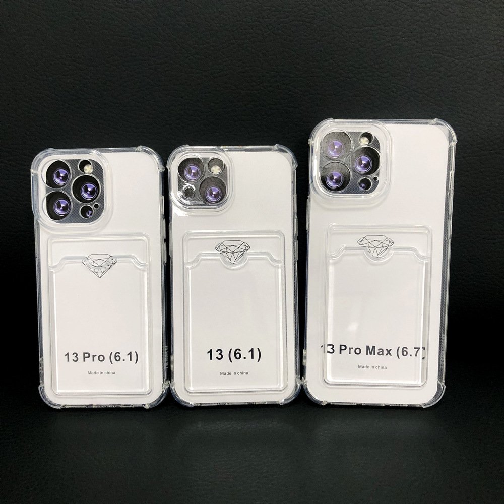 Anti Drop Card Slot Protective TPU Crystal Mobile Phone Case for Samsung A06 A16 A26 A36 A56 5G Shockproof Cover