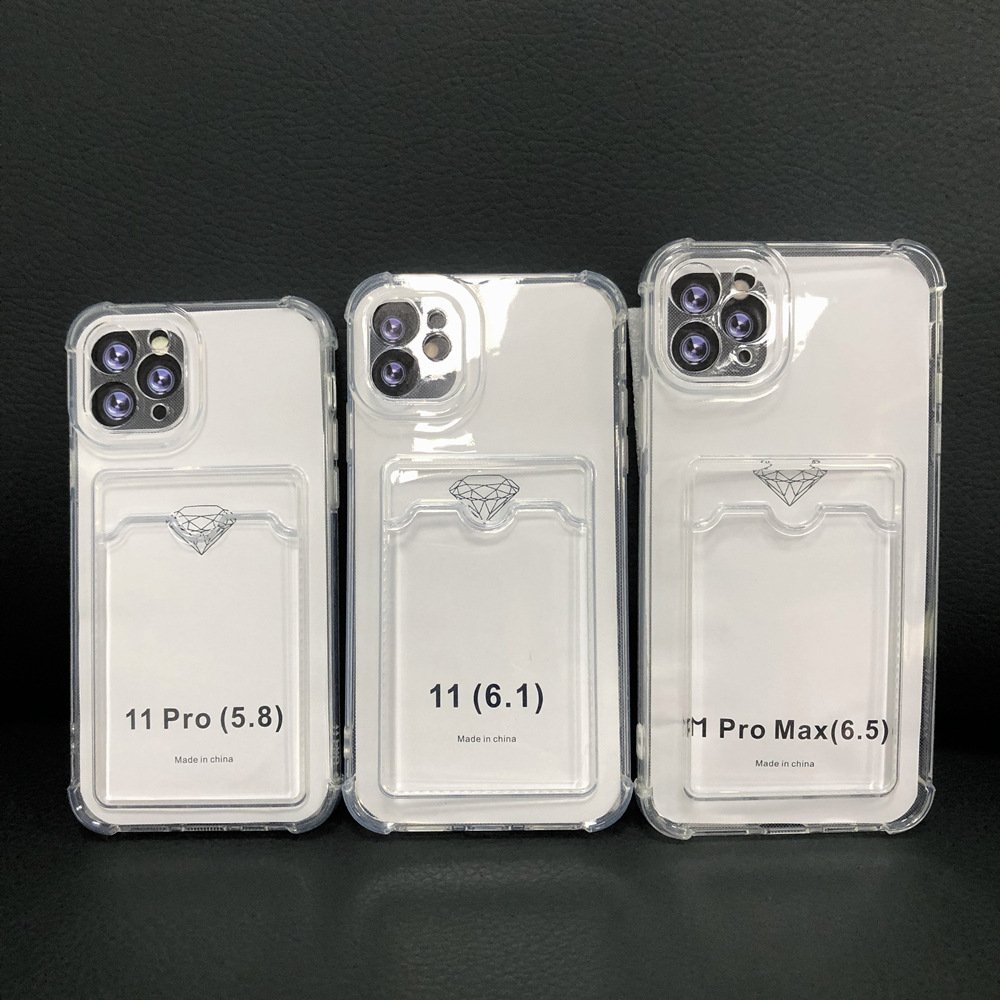 Anti Drop Card Slot Protective TPU Crystal Mobile Phone Case for Samsung A06 A16 A26 A36 A56 5G Shockproof Cover