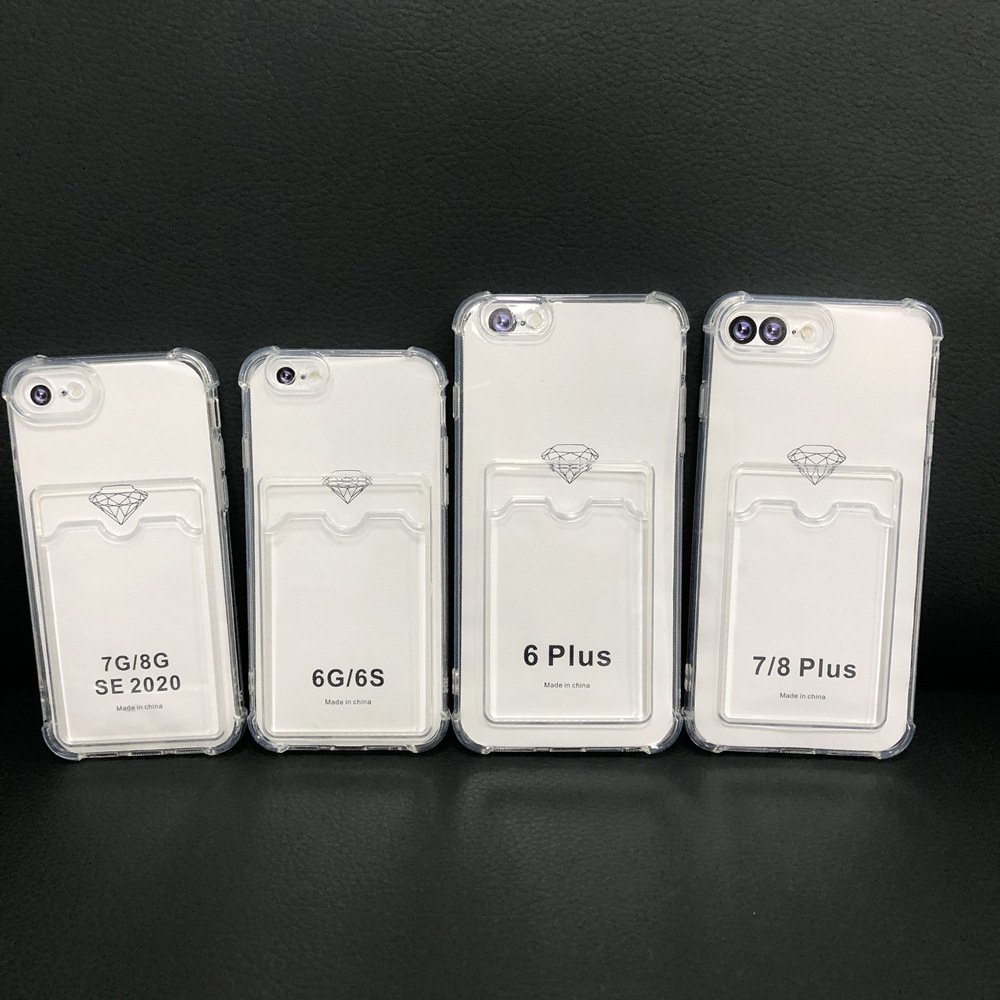 Anti Drop Card Slot Protective TPU Crystal Mobile Phone Case for Samsung A06 A16 A26 A36 A56 5G Shockproof Cover