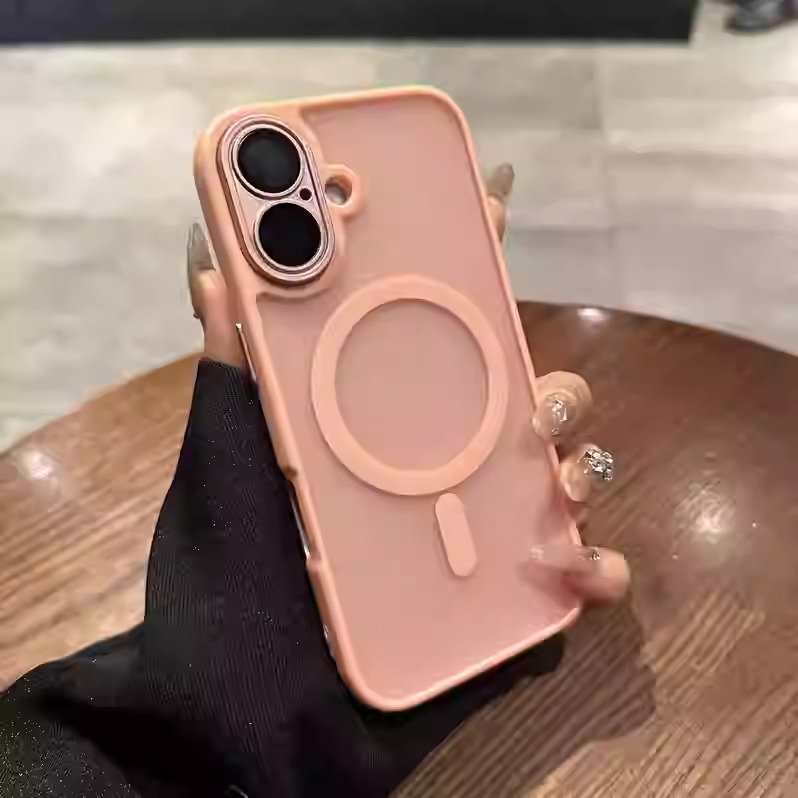 For iPhone 16 Pro Max Phone Case Magnetic Mobile Phone Cover For iPhone 15 14 13 12 11 Pro Max Shockproof Matte Cellphone Funda