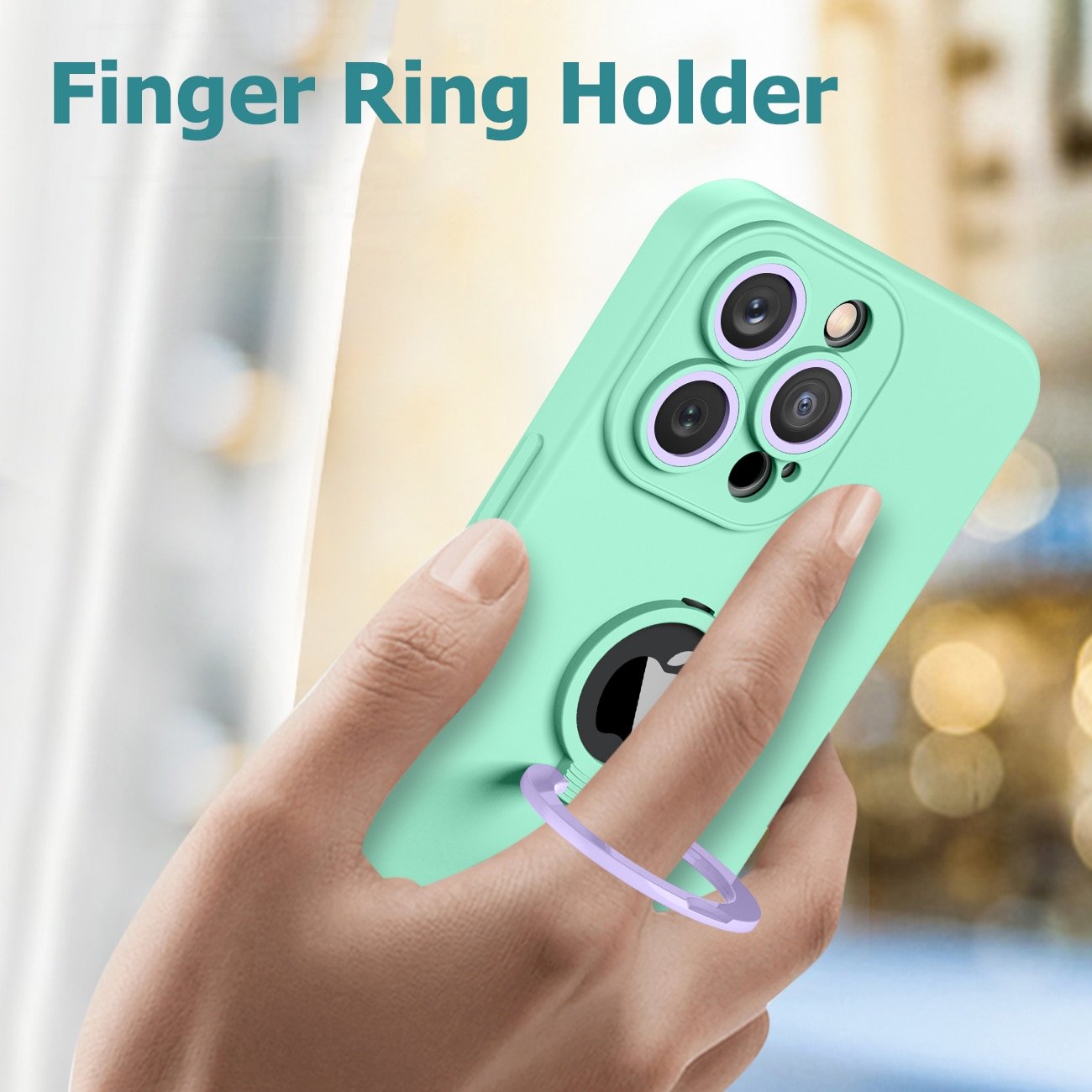 Wholesale TPU Logo Hole Ring Holder Back Cover for iPhone 11 12 13 14 XS XR Pro Max 7 8 Plus Lens protection mobile phone case