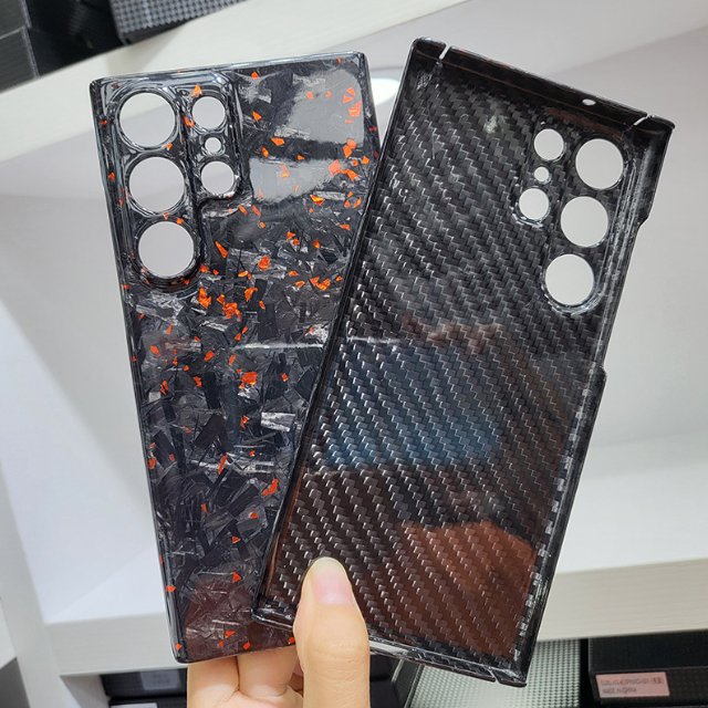 Wholesale High Quality Thin Slim Real carbon Fiber Phone Cover Case For Sumsang s23 Ultra S24 ultra mobile phone case