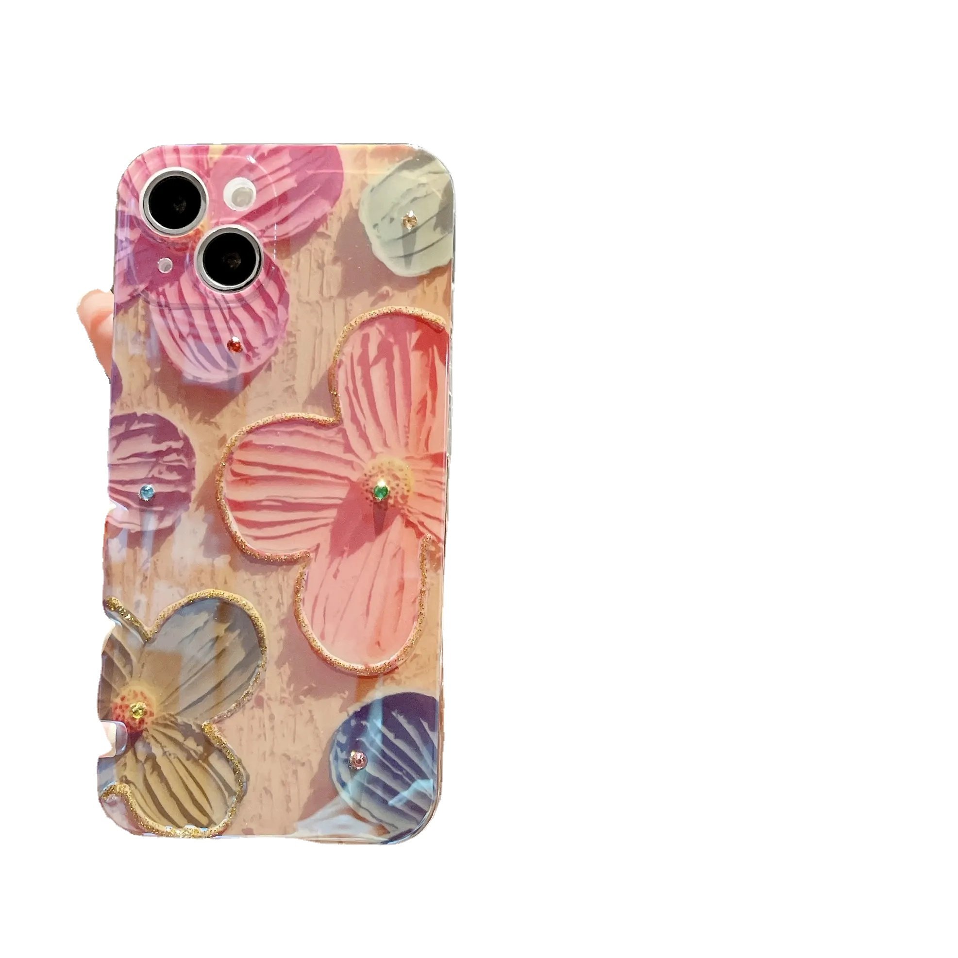 Flower mobile phone accessories cases luxury back cover phone cover Mobile phone case for 11 12 13 14 pro max case