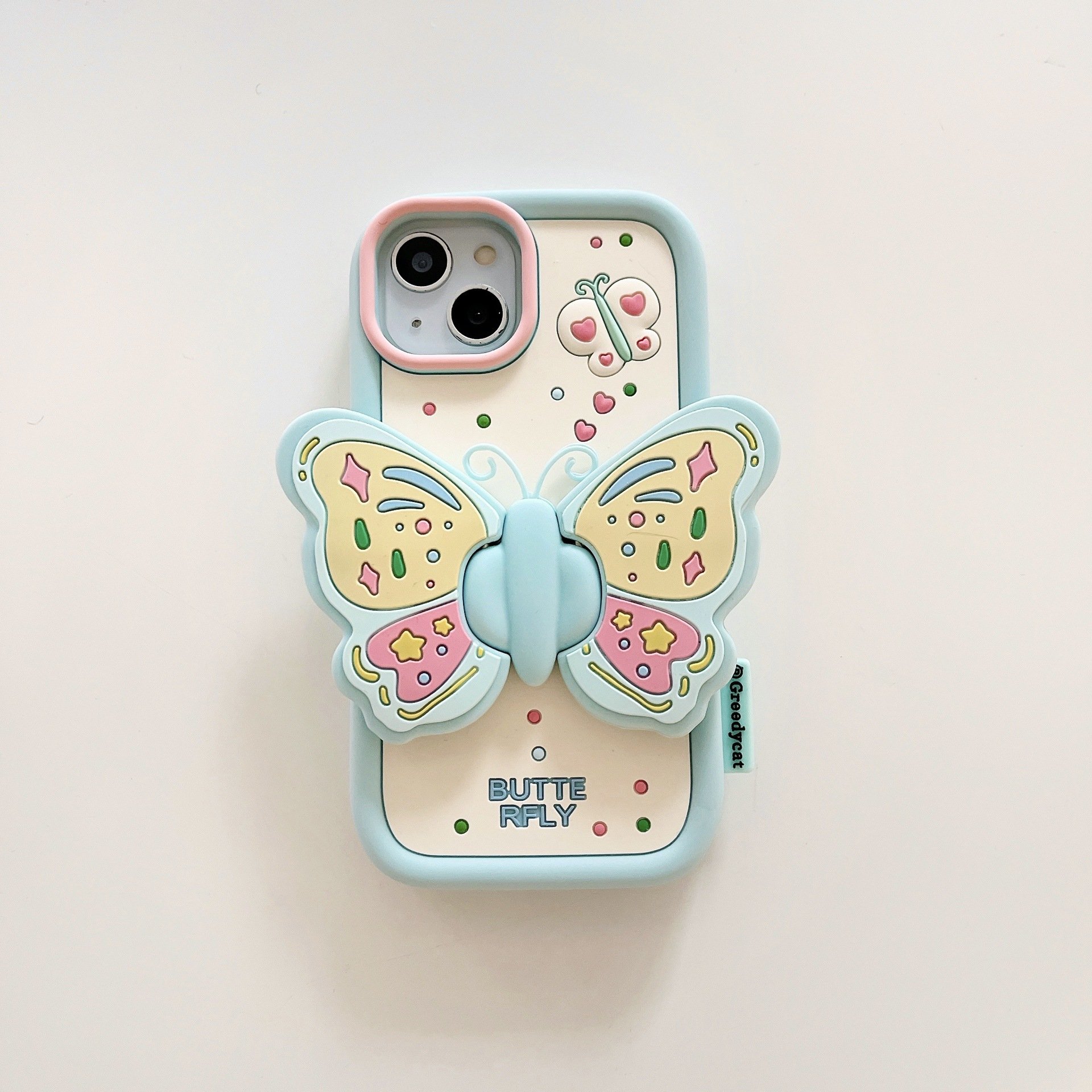 Cute Bow 3D Stand Phone Case for iphone Xr Xs 11 12 13 14 15Pro Max Cell Cover funda