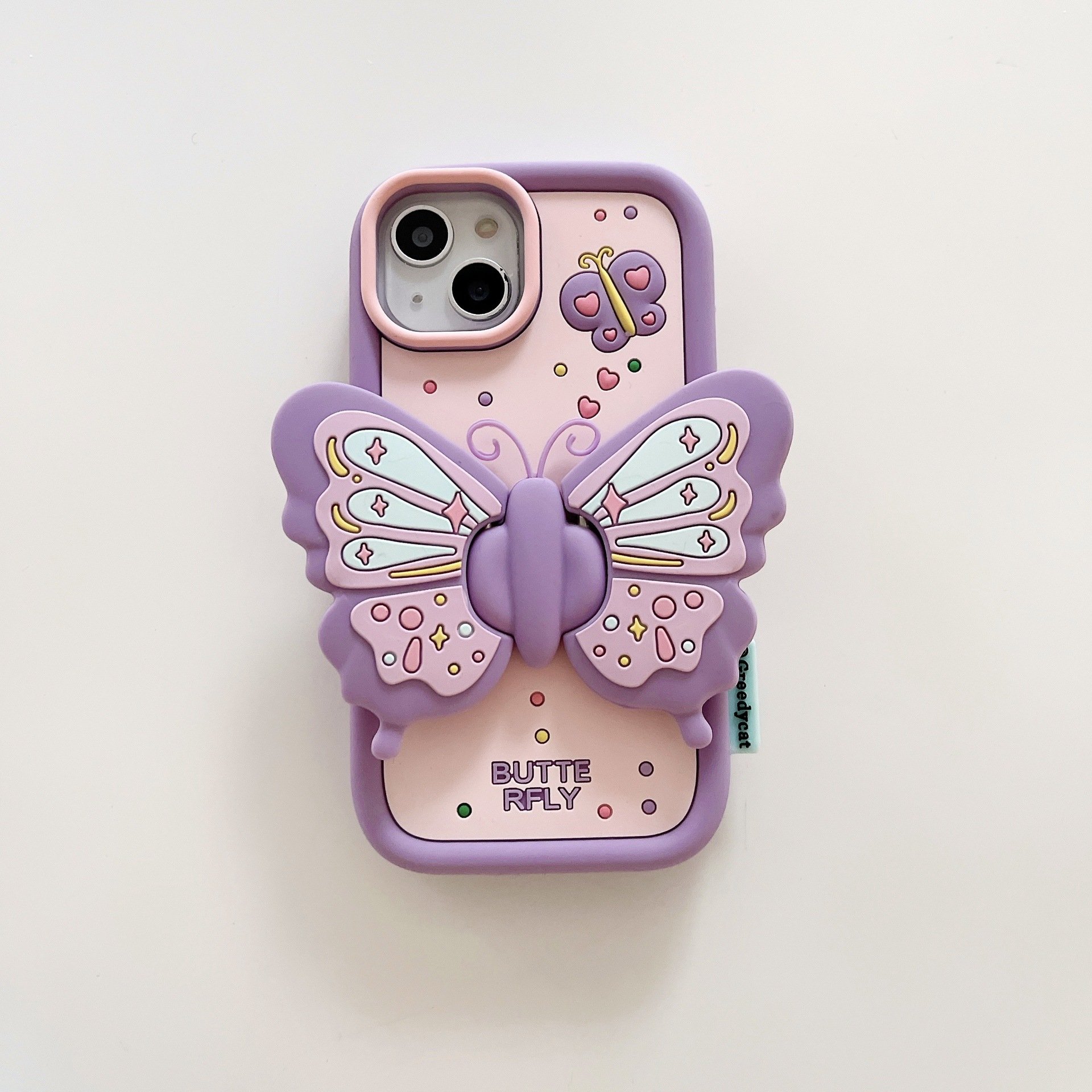 Cute Bow 3D Stand Phone Case for iphone Xr Xs 11 12 13 14 15Pro Max Cell Cover funda