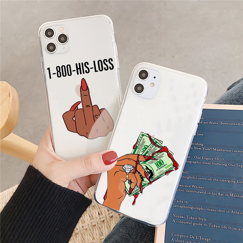 UV print black girls Soft TPU Mobile Phone Case For iPhone 12 PRO MAX