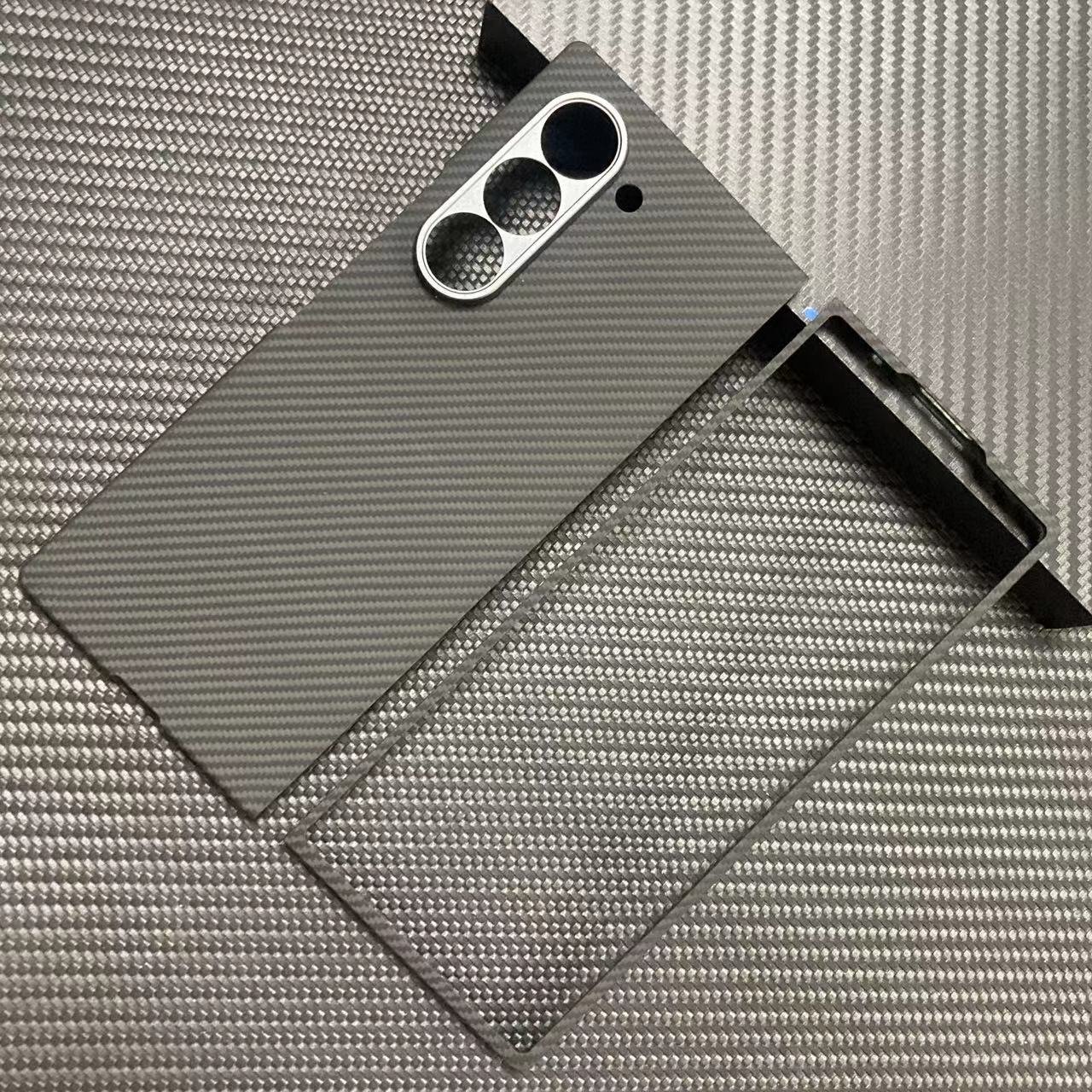 for Samsung Z Fold 6 Carbon Fiber Phone Case Ultra Thin Aramid Fiber Mobile Phone Case Cover for Samsung Galaxy Z Fold 6