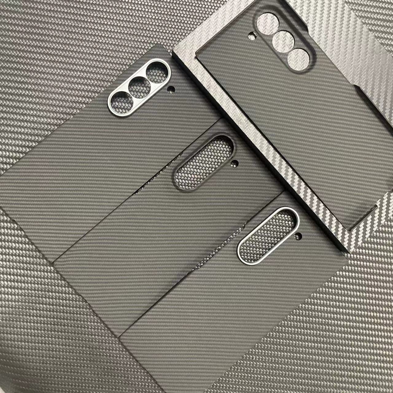 for Samsung Z Fold 6 Carbon Fiber Phone Case Ultra Thin Aramid Fiber Mobile Phone Case Cover for Samsung Galaxy Z Fold 6
