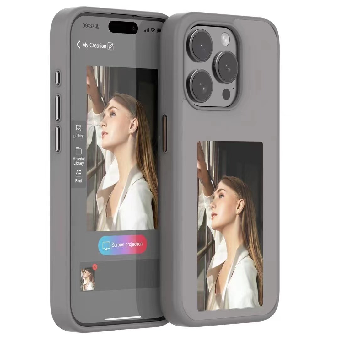 NFC Photo Phone Cover DIY Display Smart NFC Mobile Phone Case For iPhone 15 14 13 14 Pro max