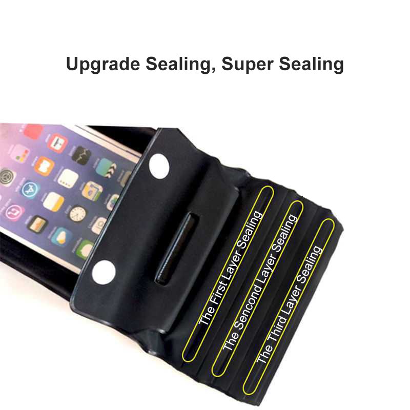 Waterproof Phone Pouch/Case Floating Waterproof Mobile Phone Pouch Universal TPU PVC Clear Waterproof Dry Beach Bag With Lanyard