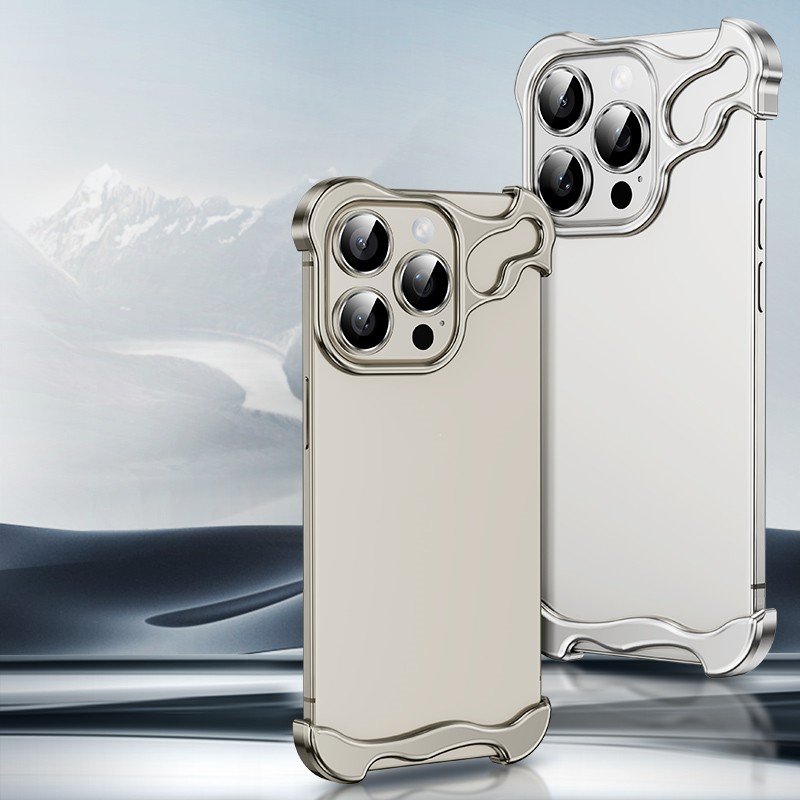 Aluminum Frame Bumper Phone Case Metal Corner Pad with Camera Lens Protector Cover for Iphone 15 Pro Max Case 14 Dropshipping