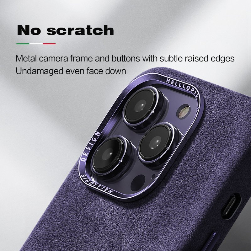 Vintage Luxury suede Phone case Comfortable for iPhone 16/15/14/13/12pro case for alcantara