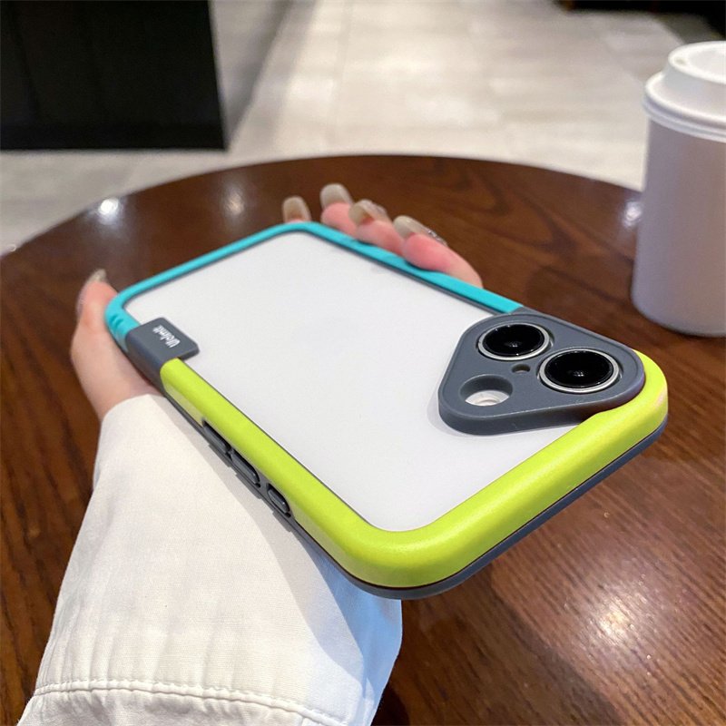 Fashion Heat Dissipation Dual Color Bumper Border Soft Phone Case For iPhone 16 15 14 13 12 11 Pro Max 7 8 Plus XS XR