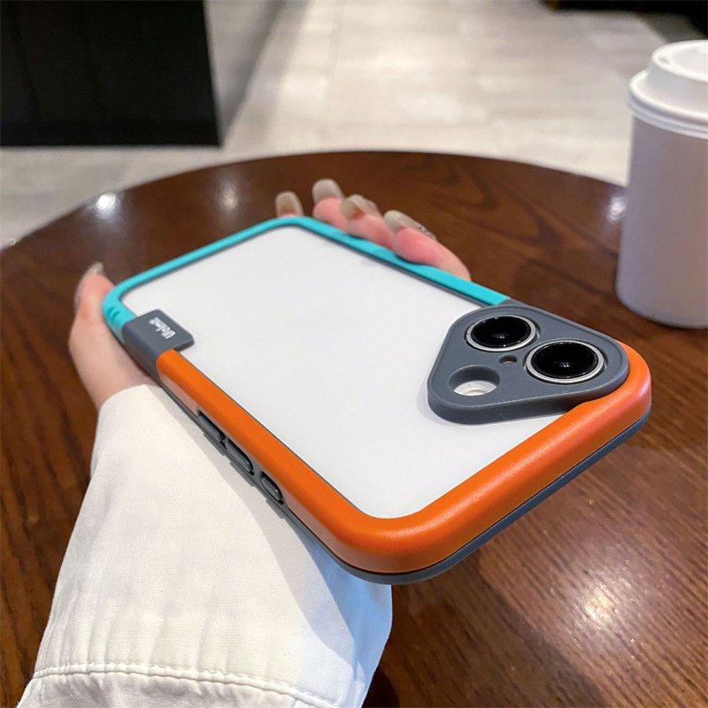 Fashion Heat Dissipation Dual Color Bumper Border Soft Phone Case For iPhone 16 15 14 13 12 11 Pro Max 7 8 Plus XS XR