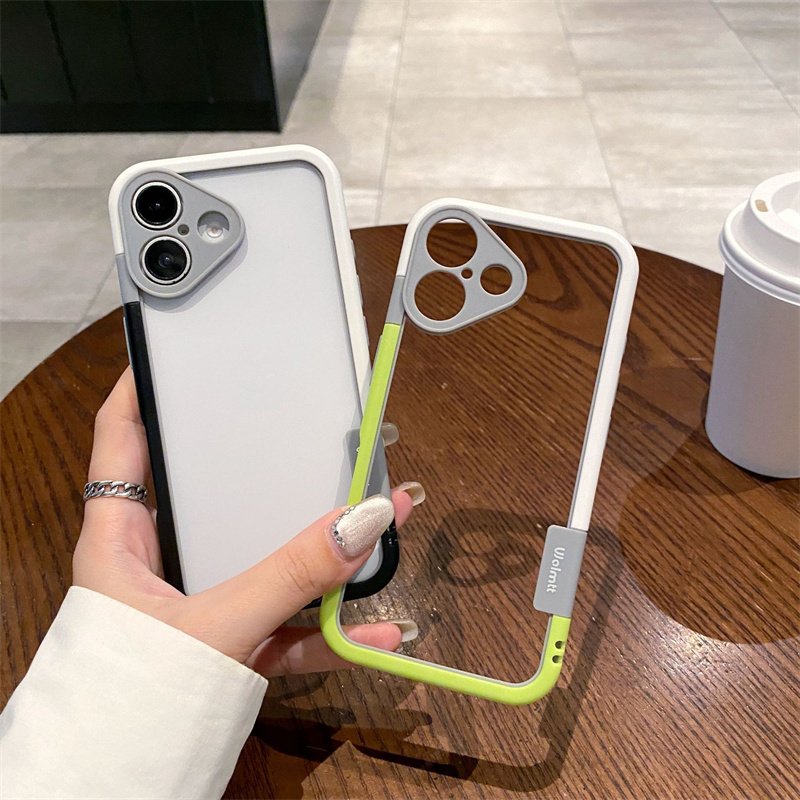 Fashion Heat Dissipation Dual Color Bumper Border Soft Phone Case For iPhone 16 15 14 13 12 11 Pro Max 7 8 Plus XS XR