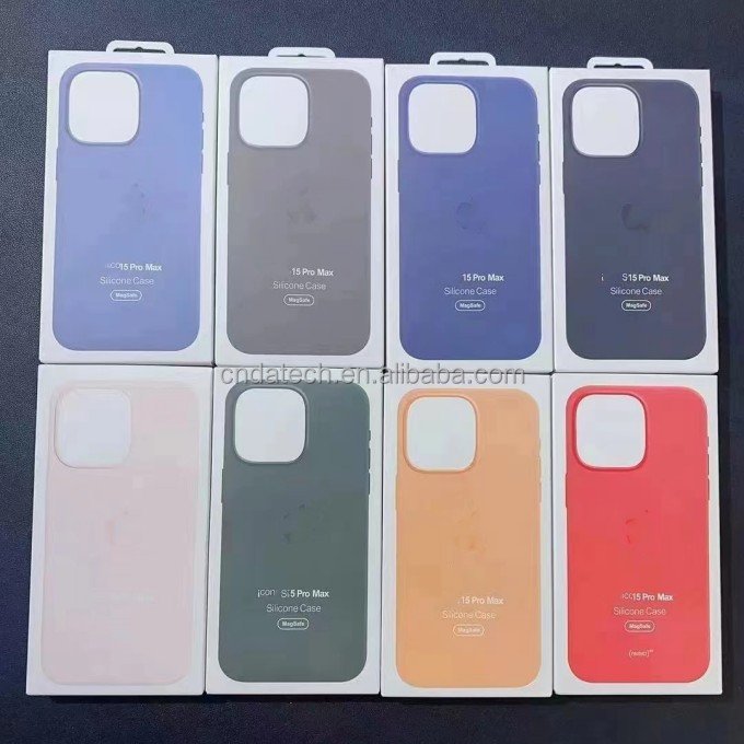 2024 Top selling Liquid Silicone Phone Case mobile phone cover Silicon Soft Cases For IPhone 15 pro max 14 13 12