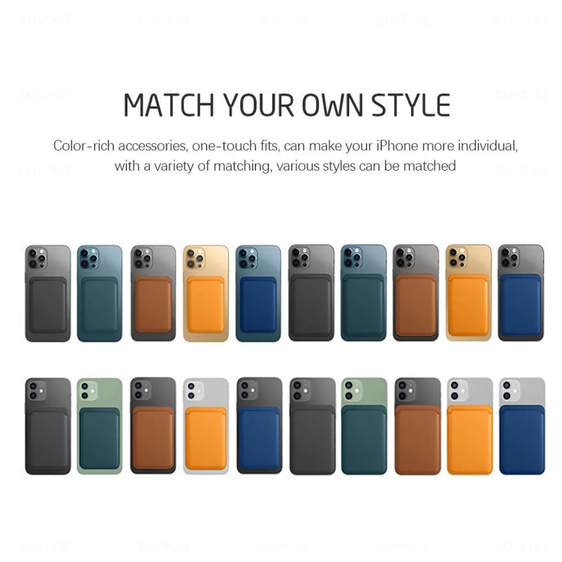 PU Leather Magnetic Card Holder Wallet Mobile Phone Cases Small Minimalist Magnetic Wallet Case For iPhone 15 14 13 12 Series