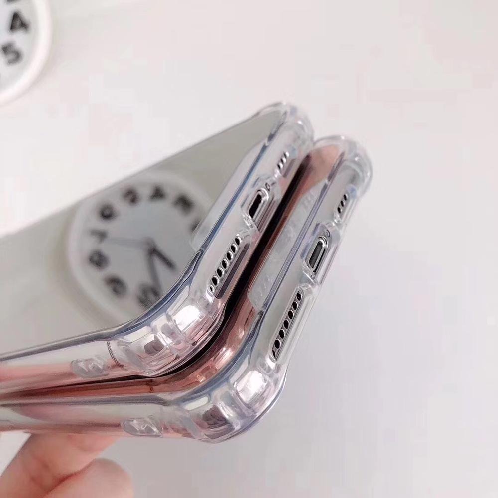 Luxury Phone Accessories Makeup Air Bag Anti-fall Protective Mirror Mobile Phone Case for iphone11