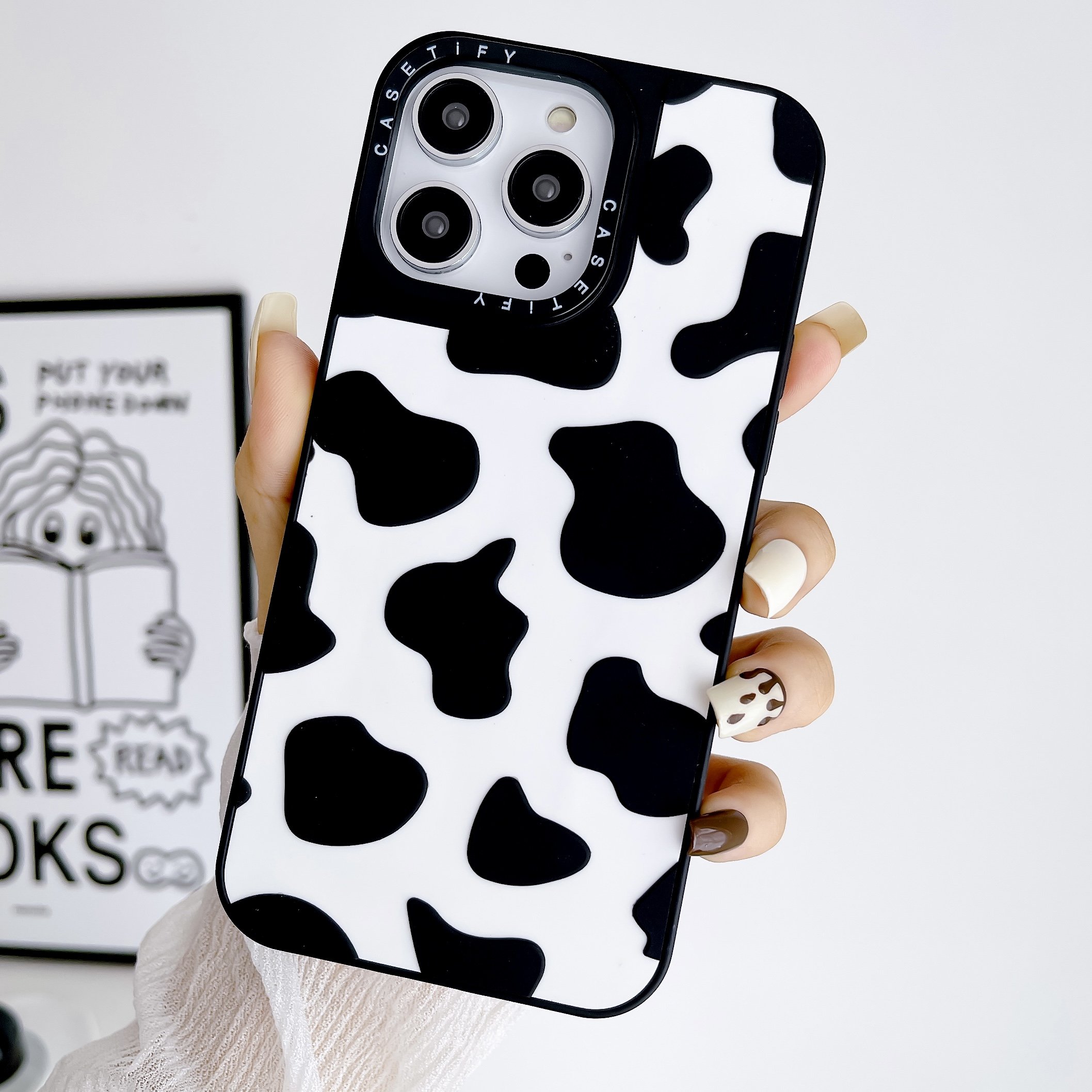 Cute Black 3d Flower Silicone Mobile Phone Case For Iphone 16 15 14 13 12 Pro Max Heart Cartoon Shockproof Back Cover Cases