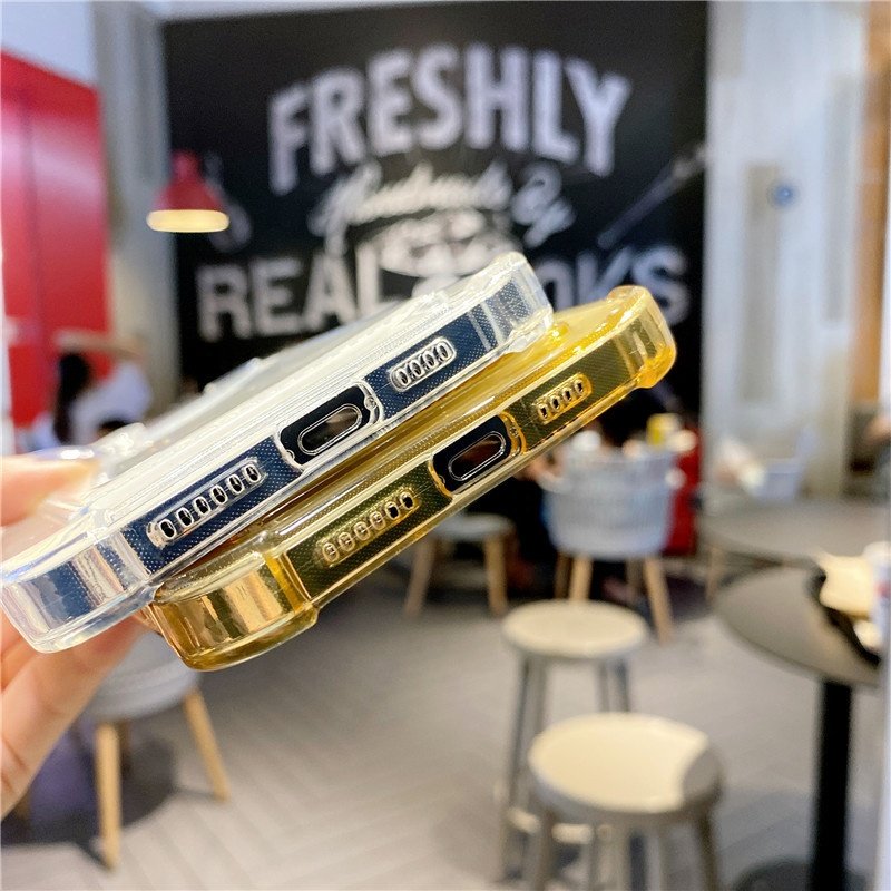 Phone 14 Pro Wholesale Clear Soft TPU Shockproof Back Shell With Wallet Function Mobile Phone Case