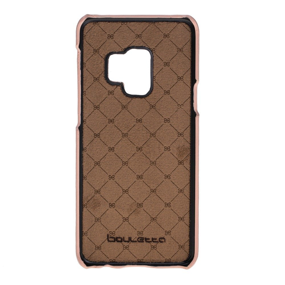 Nude Color Genuine Leather First Class Quality Phone Case for Samsung S9 Plus