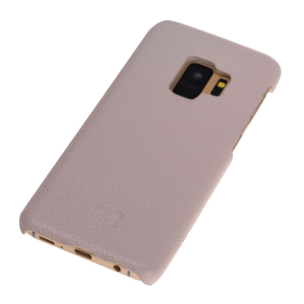 Nude Color Genuine Leather First Class Quality Phone Case for Samsung S9 Plus