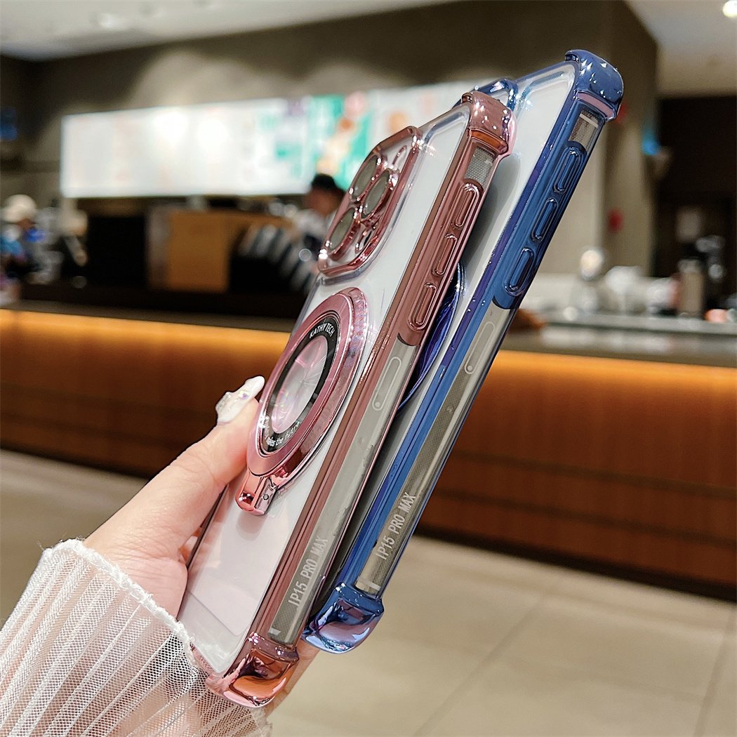 Magnetic Phonecase Fashion Anti-drop Phonecase For Iphone 16 15 Pro Max For Iphone 14/13/12 Custom Luxury Stand Phone Case