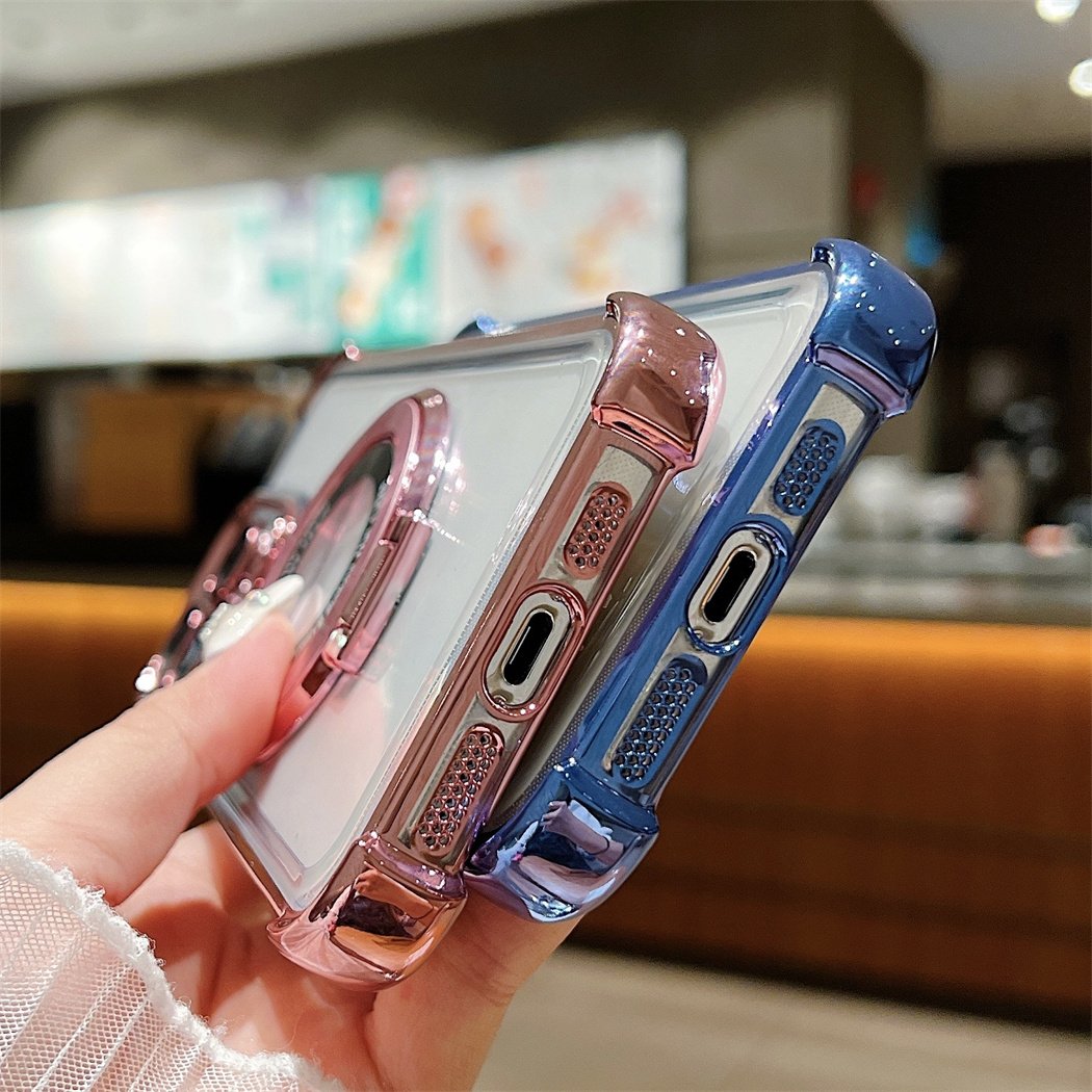 Magnetic Phonecase Fashion Anti-drop Phonecase For Iphone 16 15 Pro Max For Iphone 14/13/12 Custom Luxury Stand Phone Case