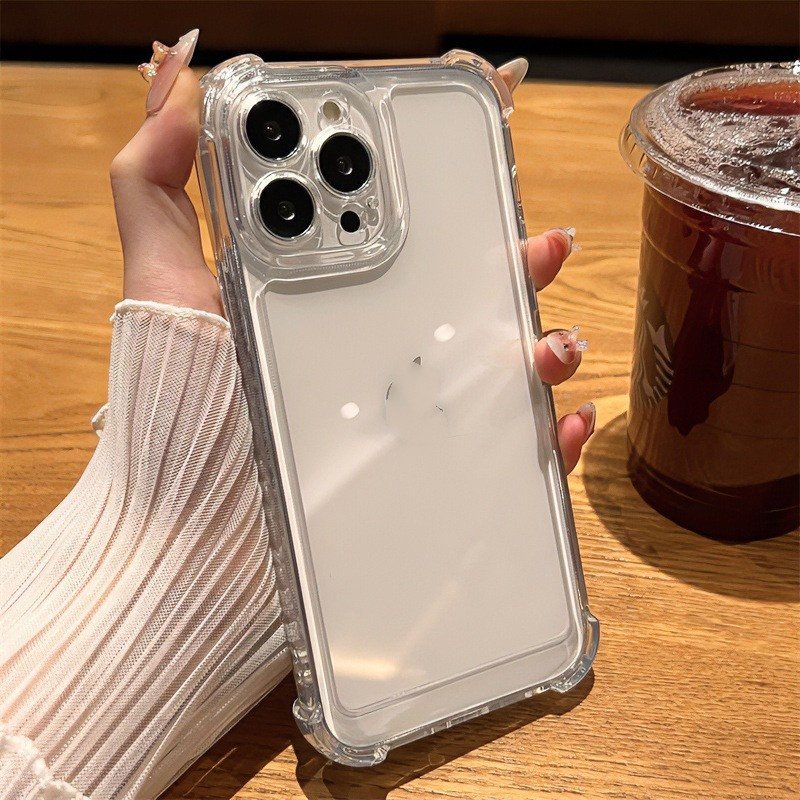 Transparent mobile phone case acrylic PC clear phone cover For Iphone 16 Pro 16 Pro max Anti yellowing shockproof