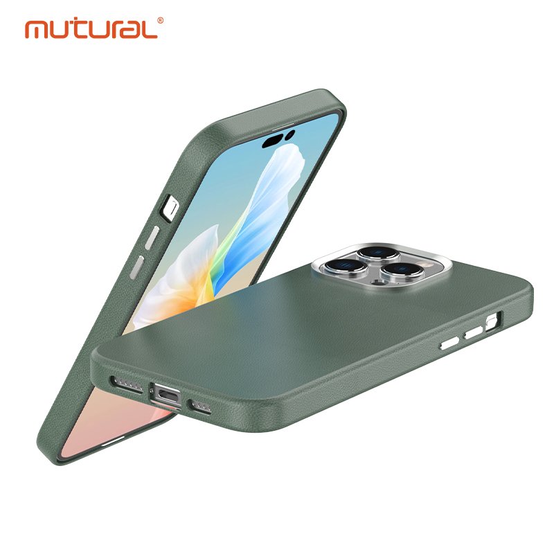Luxury Leather Case For iPhone 15 Custom Magnetic Phone Case Durable PC Leather Cellphone Cover For iPhone 12 13 14 Pro Max