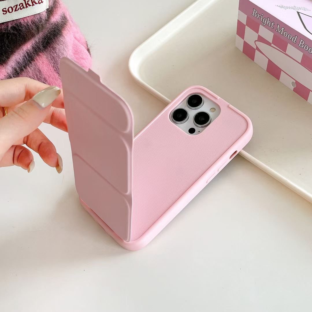 Flip Cover Foldable Stand mobile phone cases for iphones 15 pro max 14 Pro/13/12
