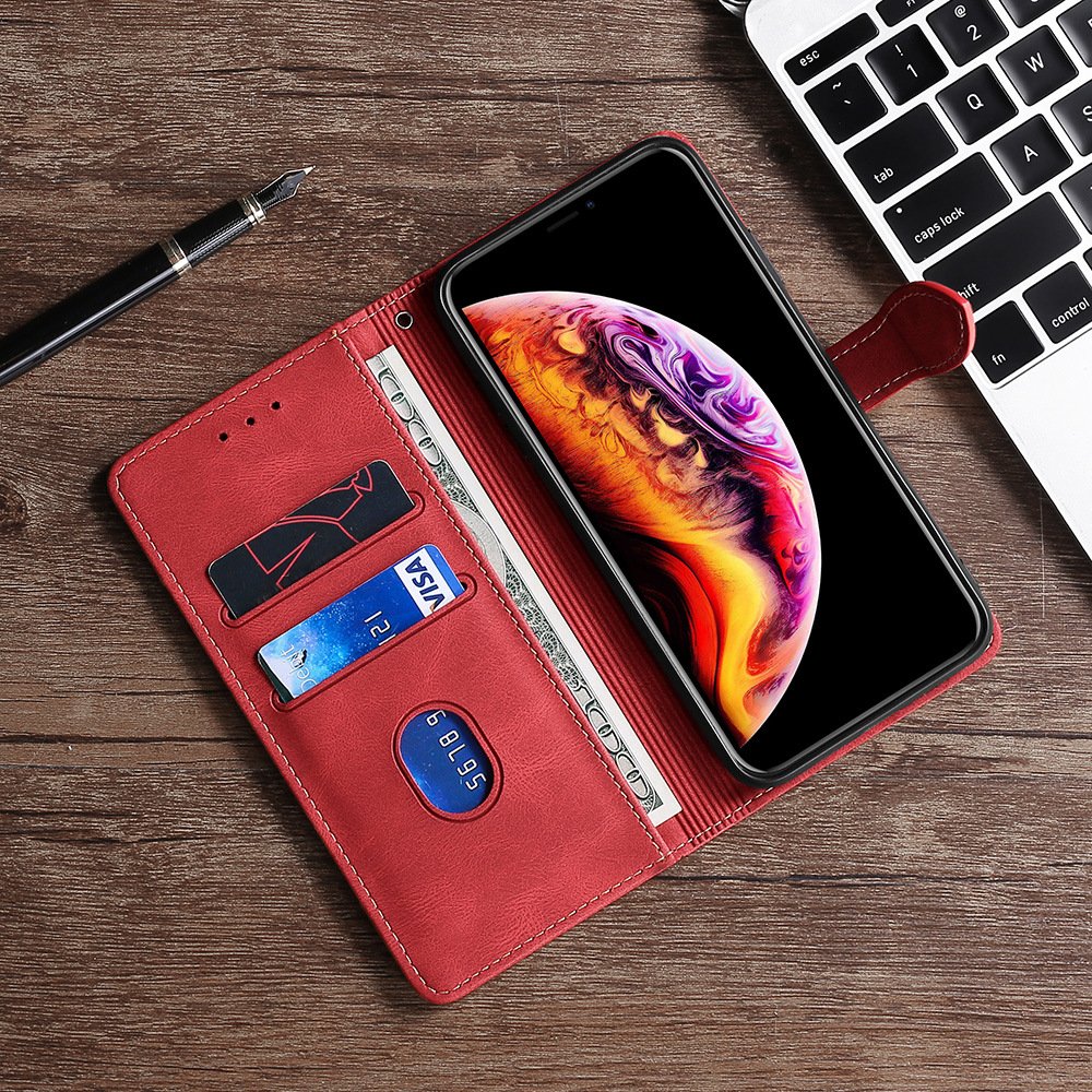 High quality For iphone 16pro bracket phone leather cases 15promax flip top 14pro card drop protection mobile phone case 12/13