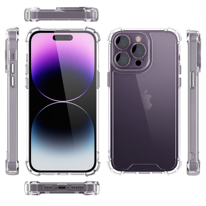 Anti-Dust Hole Design Transparent Case for iPhone 14 Plus Phonecases Cover Shell For iPhone 15 14 pro max