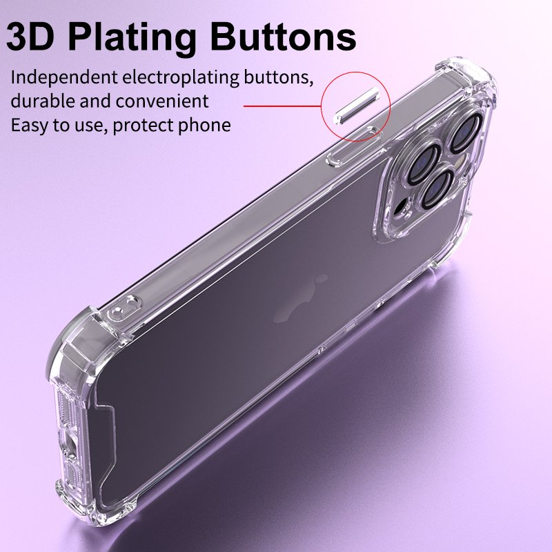 Anti-Dust Hole Design Transparent Case for iPhone 14 Plus Phonecases Cover Shell For iPhone 15 14 pro max