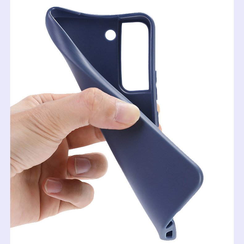 Candy Color Soft Slim Silicone TPU Phone Case Cover for Samsung S21 Plus S22 S23 Ultra S24 Plus Matte Black Soft Case Cover