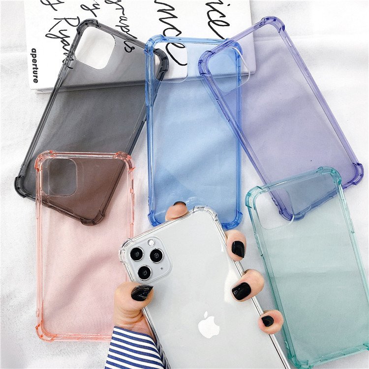Crystal Clear Phone Case For iPhone 16 15 14 13 12 mini 11 Pro Max XR 7 8 Plus Transparent Shockproof Cover Silicone TPU Coque