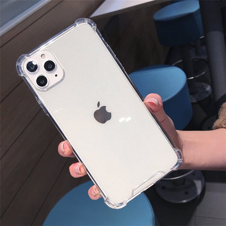 Crystal Clear Phone Case For iPhone 16 15 14 13 12 mini 11 Pro Max XR 7 8 Plus Transparent Shockproof Cover Silicone TPU Coque