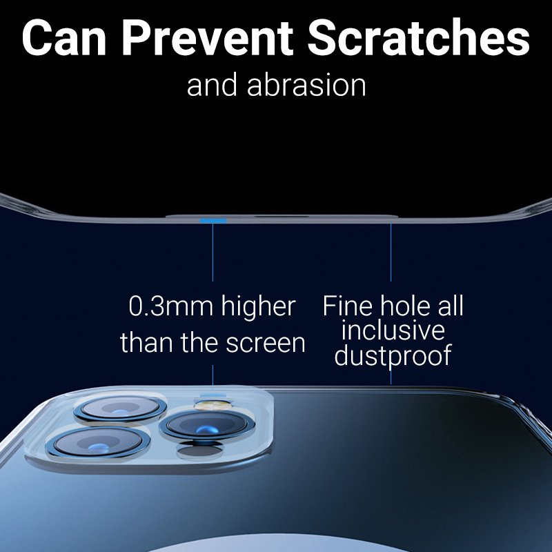 Clear Magnetic Shockproof Lens Protective Back Cover Transparent Silicon Mobile Phone Case for iPhone 11 13 Pro Max 12 Mini
