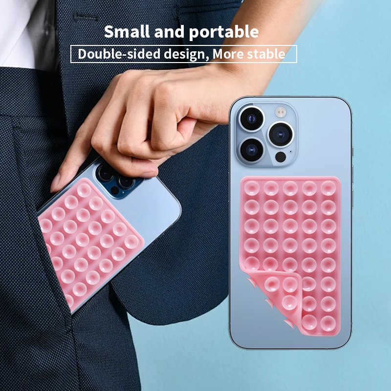 For mobile phones silicon divided plate with 40 suction cups Phone Holder Suction Sucker Cup suction cup pad