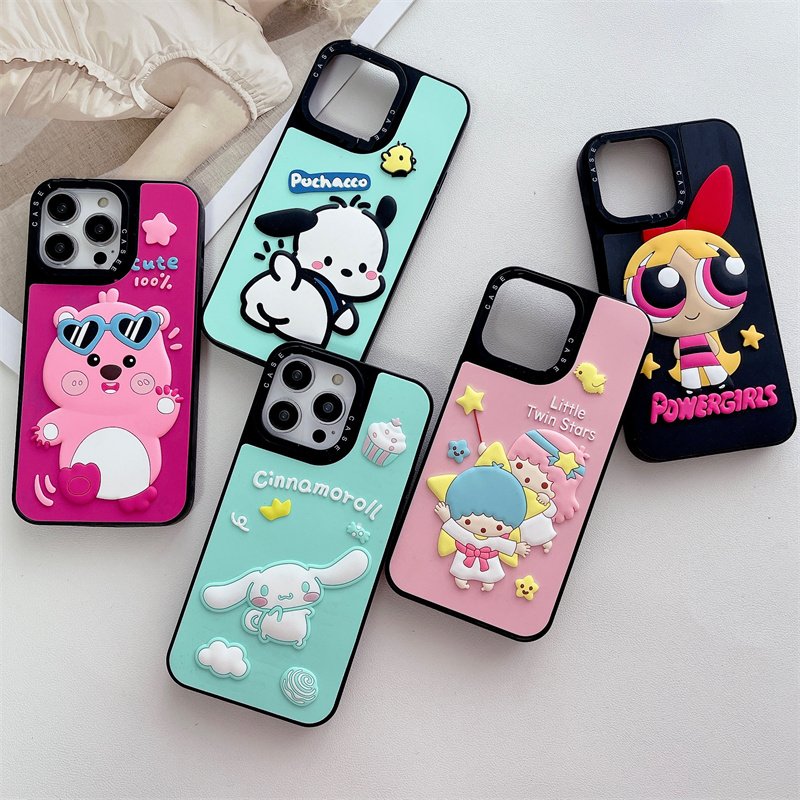 In Bulk Fashion mickey 3d Silicone Phone Case For Iphone 11 Pro Max 12 13 14 15 Plus Xr for Samsung Protection Phone Case