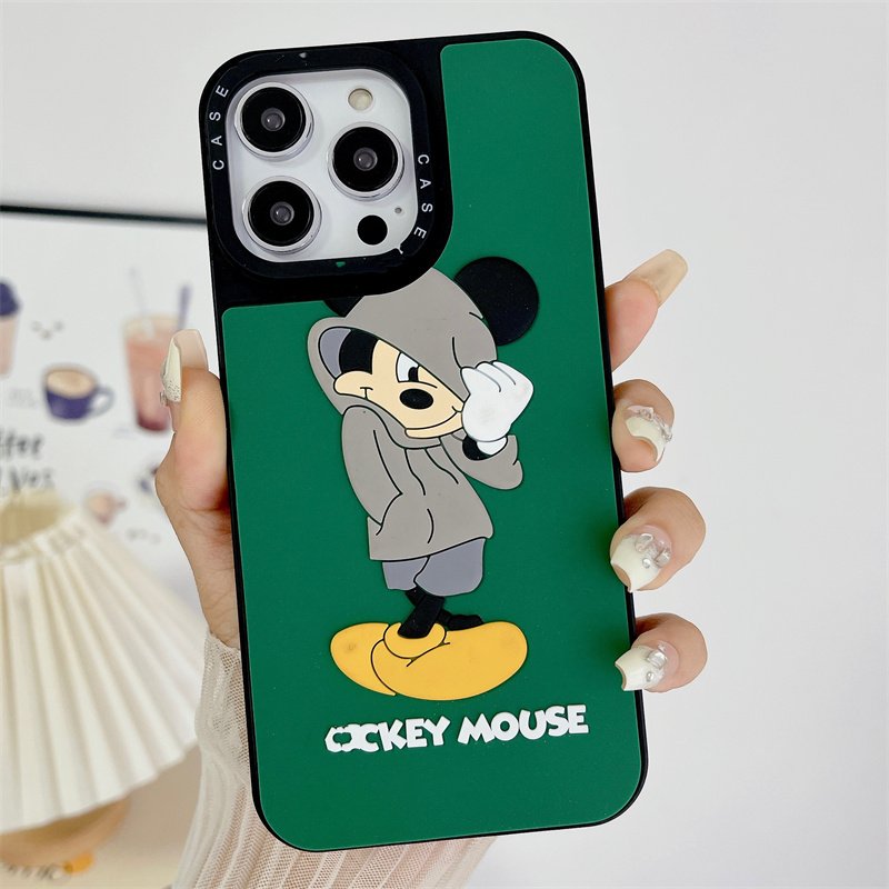 In Bulk Fashion mickey 3d Silicone Phone Case For Iphone 11 Pro Max 12 13 14 15 Plus Xr for Samsung Protection Phone Case